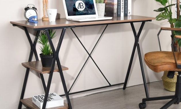 Meja Kantor Kaki X Logam