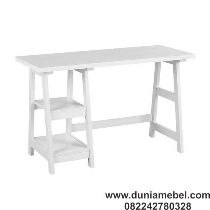 Meja Kantor Minimalis A-Frame Jati Simpel