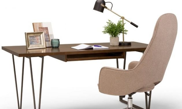 Meja Kantor Minimalis Kaki V Besi