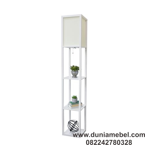 Rak Buku Kolom Lampu