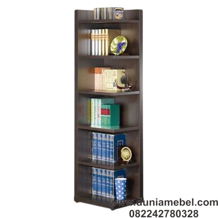 Rak Buku Sudut Minimalis Modern