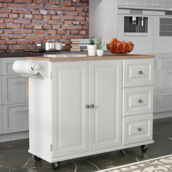 Meja Dapur Dorong Warna Putih