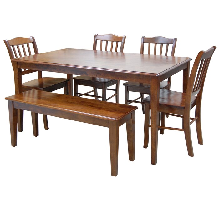 Meja Makan Set Weldy 6 Piece