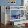 Tempat Tidur Tingkat Minimalis dengan Trundle dan Drawers