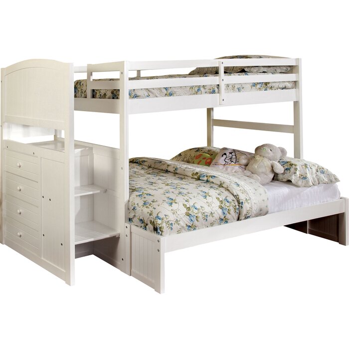 Tempat Tidur Tingkat Minimalis Penuh dengan 4 Laci