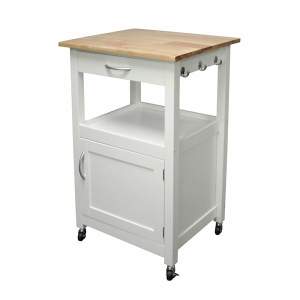 Meja Dapur Cart dengan Wood Top