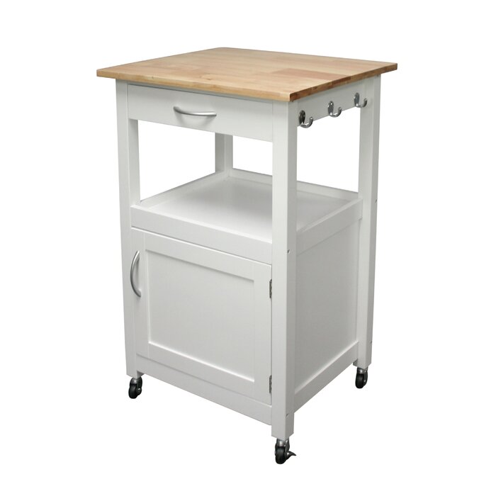 Meja Dapur Cart dengan Wood Top