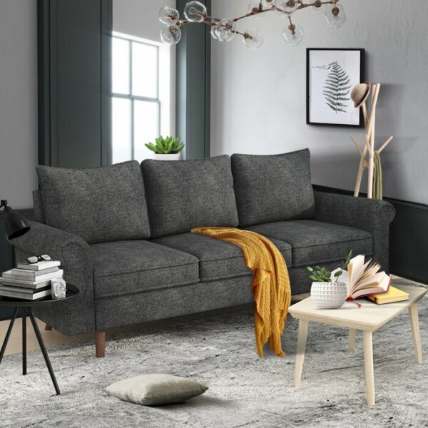 Sofa Lengan Bulat Lebar