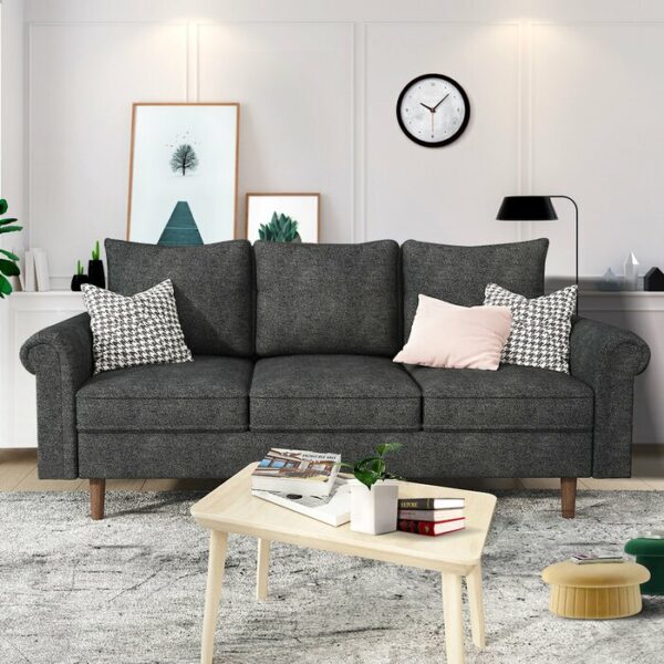 Sofa Lengan Bulat Lebar
