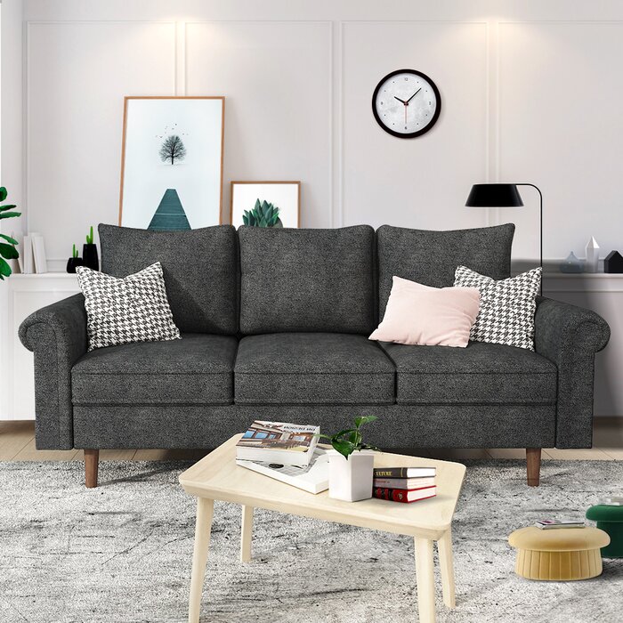 Sofa Lengan Bulat Lebar