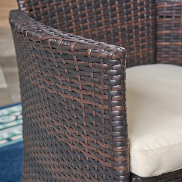 Kursi Teras Rotan Set dengan Bantal
