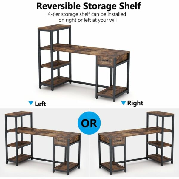 Meja Kantor Keener Reversible Rangka Besi