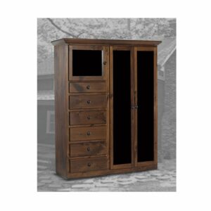 Lemari Pakaian Pintu Ganda Goldenberg Walnut