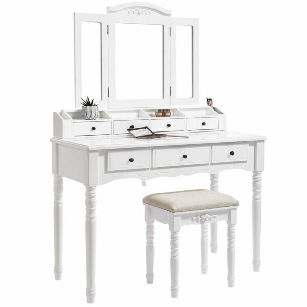Meja Rias Vanity Set dengan Cermin