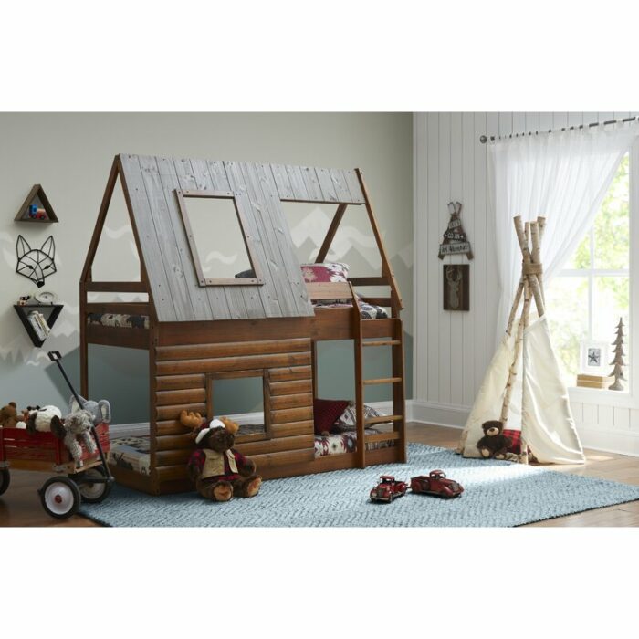 Tempat Tidur Tingkat Model Rumah Pohon