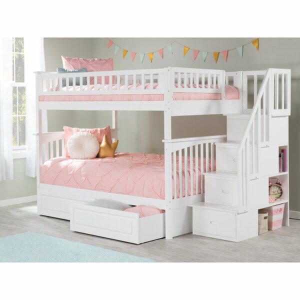 Tempat Tidur Susun Standar Abel 2 Full Kayu Solid