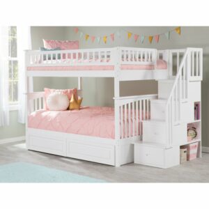 Tempat Tidur Susun Standar Abel 2 Full Kayu Solid