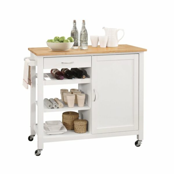 Meja Dapur Dorong Minimalis 1 Pintu & Laci