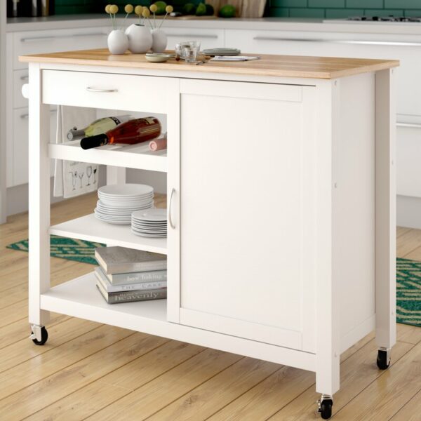 Meja Dapur Dorong Minimalis 1 Pintu & Laci