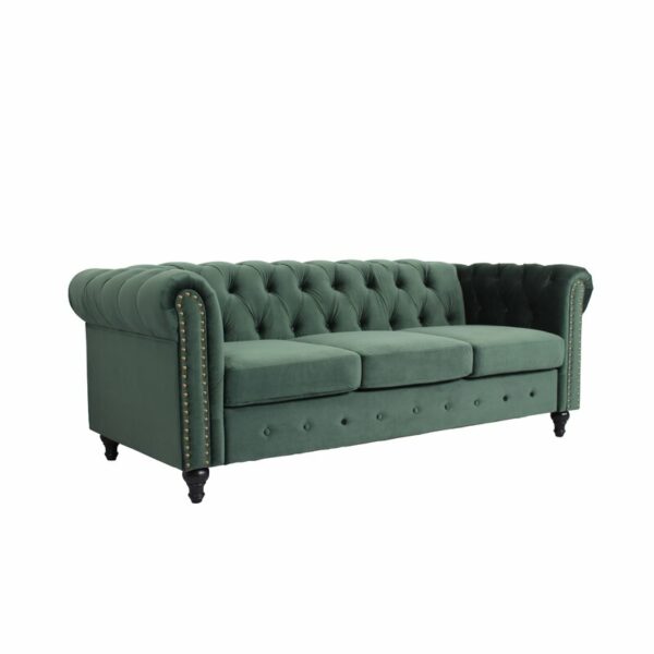 Sofa 3 Dudukan Kain Beludru