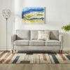 Sofa Square Minimalis dengan Kantong Samping