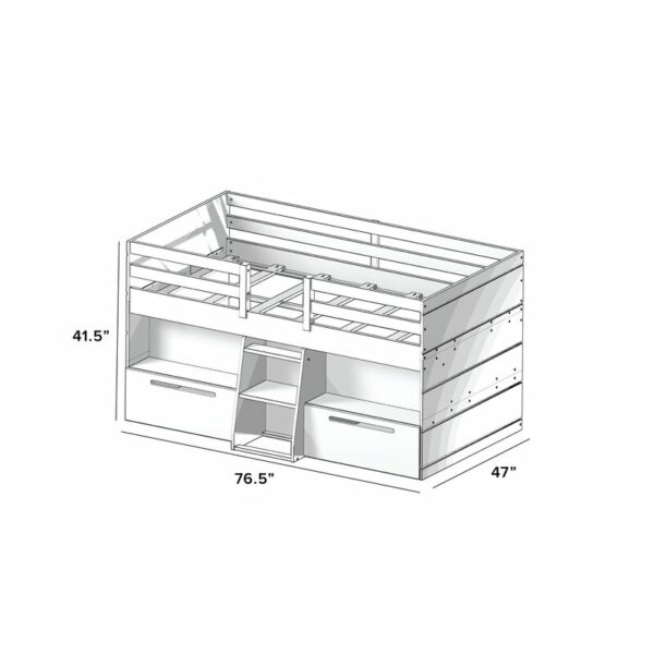 Tempat Tidur Susun Emmie Twin Solid Wood