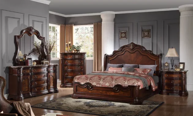 Kamar Set Mewah Natural Jati
